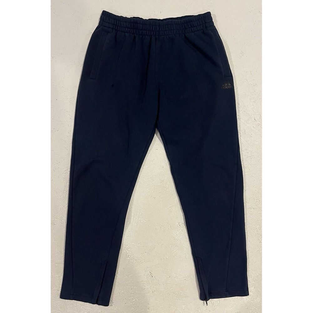 Adidas Mens Multi Sport Fleece Pants Navy Blue Sz Large HF2210 Flaw